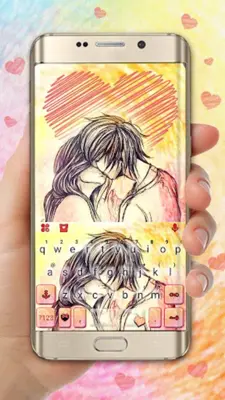 Couple Kiss Keyboard Theme android App screenshot 3